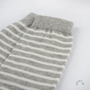 Legwarmers Baumwolle-Elasthan Light Grey Striped