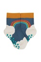 Grippy Socks 2 Pack India Ink/Rainbow