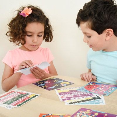 Poppik - Meine Stickerkarten (6 Karten + 360 Sticker) / Magie