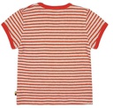 T-Shirt Streifen mit Leinen kurzarm Copper