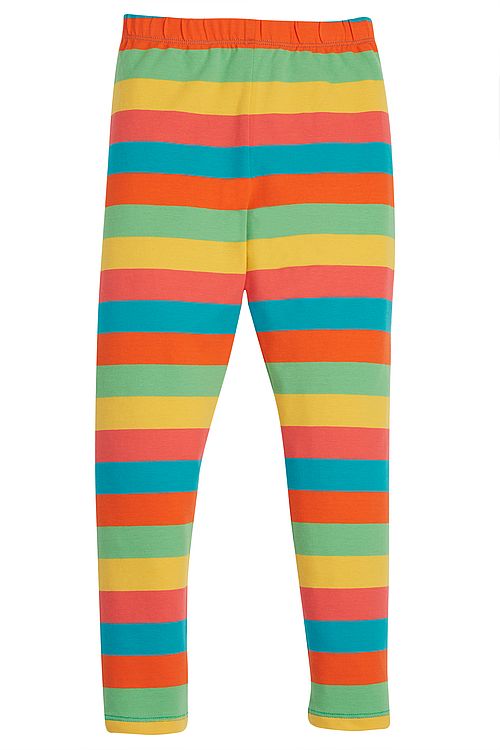 Libby Printed Leggings Camper Blue Rainbow Stripe