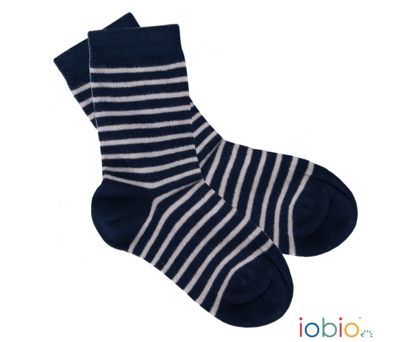 Socken Dark Blue-Striped