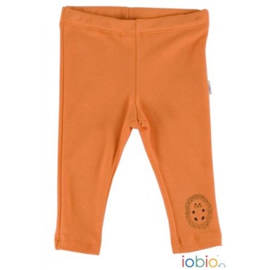 Leggings Interlock GOTS orange meliert