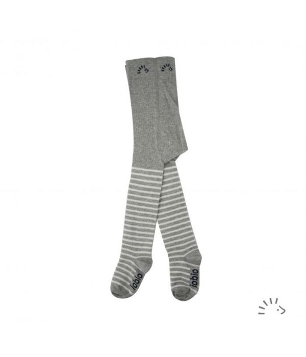 Strumpfhose light grey striped