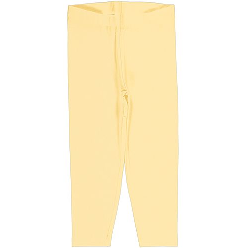 Leggings Cropped Solid Yellow Soft