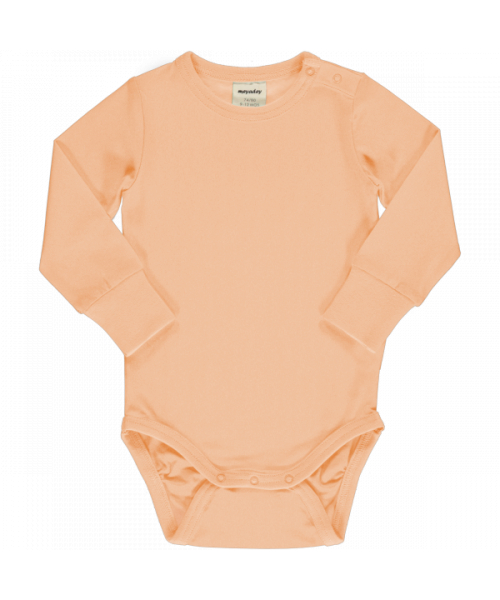 Langarmbody Solid Orange Soft