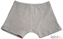 Boxershorts Feinripp Grau