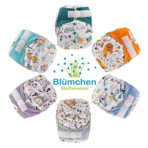 Blümchen All-in-One Bambus OneSize Kletter (3,5-15kg) Fantasy