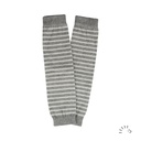 Legwarmers Baumwolle-Elasthan Light Grey Striped