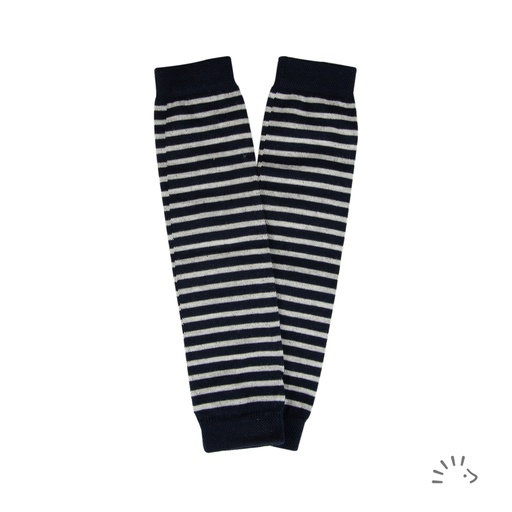 [NBN004336] Legwarmers Baumwolle-Elasthan dark blue striped