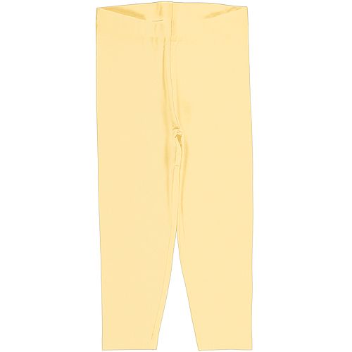 [NBN005302] Leggings Cropped Solid Yellow Soft