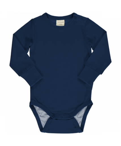 Body Langarm Solid NAVY